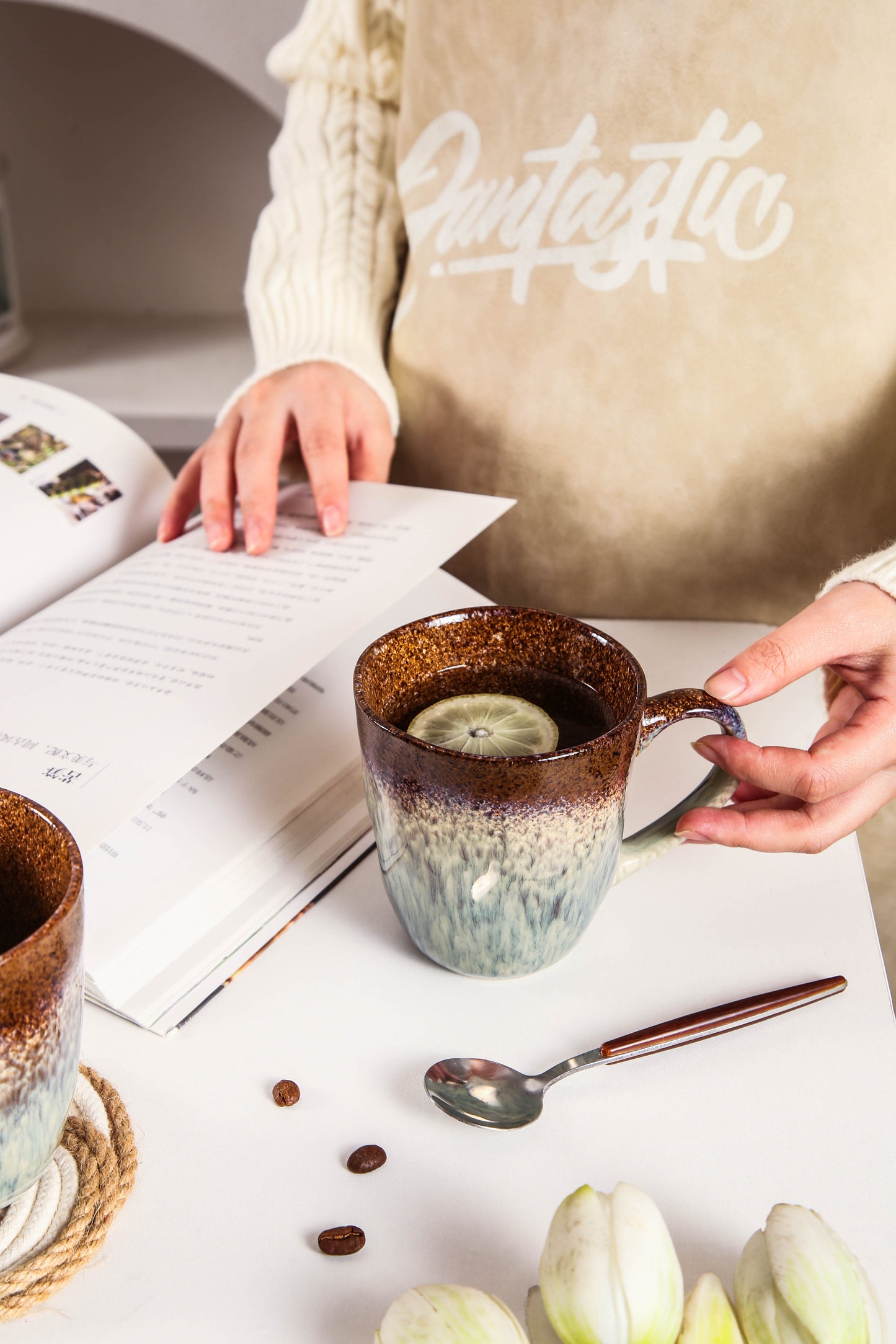 Espresso Stone Organic Mug Set