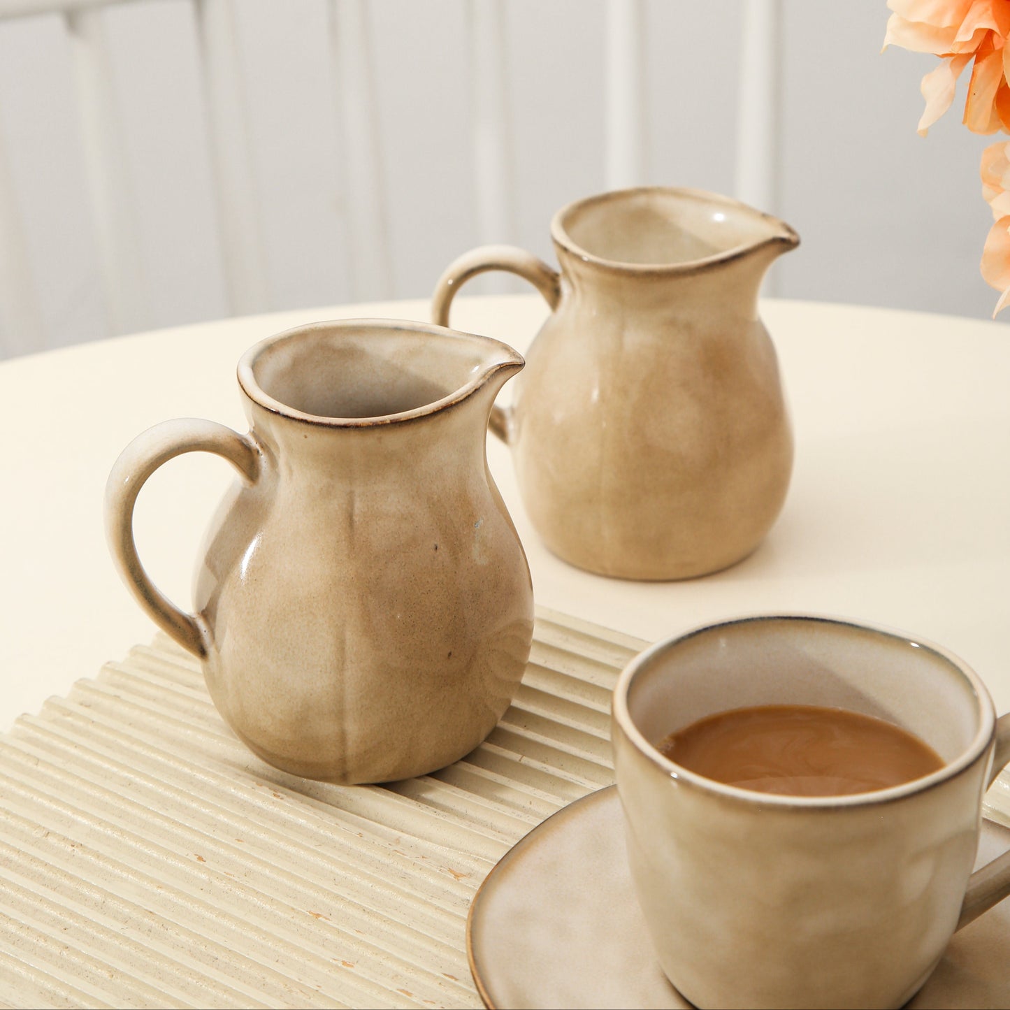 2-Piece Milk Pitcher Set-Crema