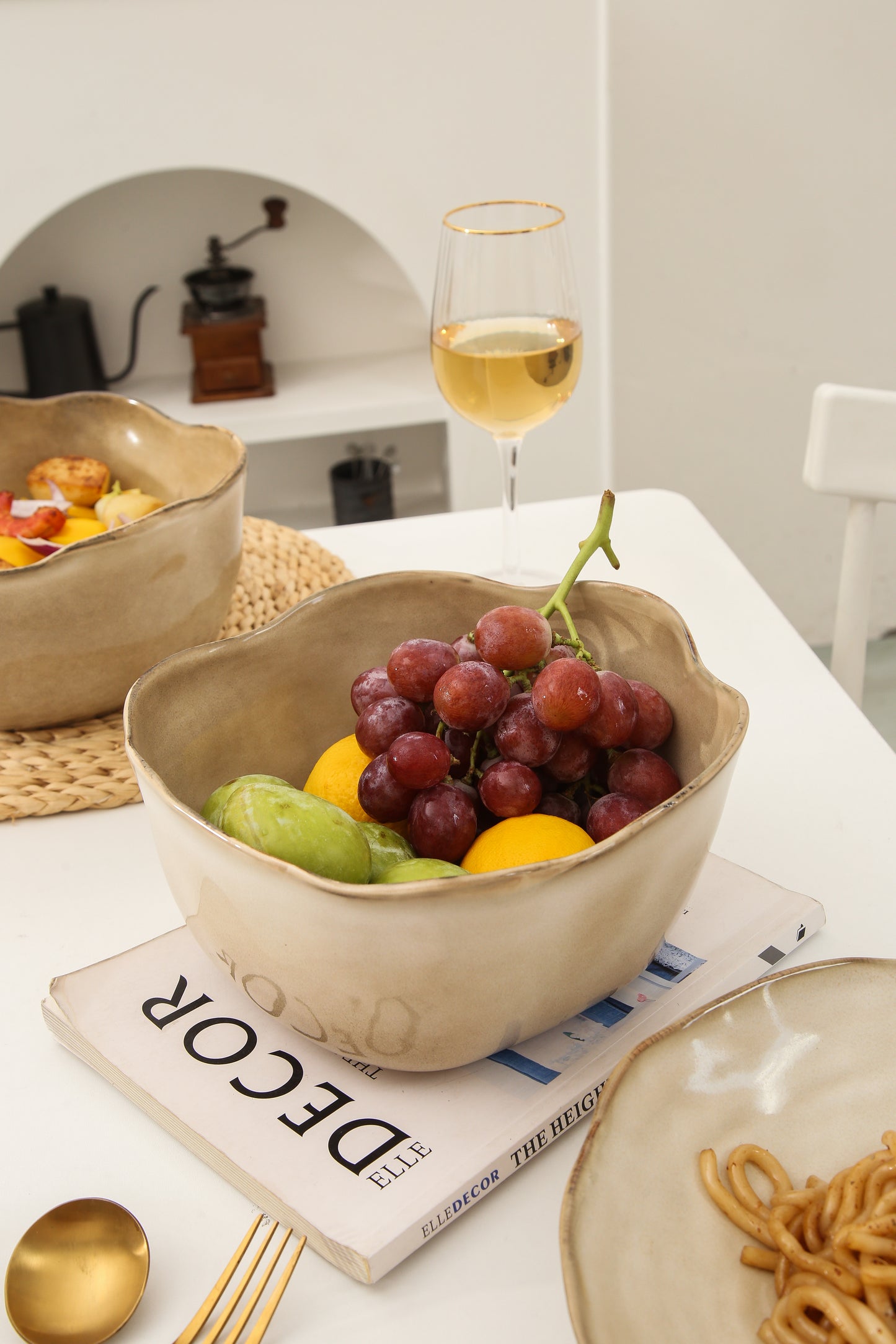 2 pcs Organic Deep Bowl-Crema