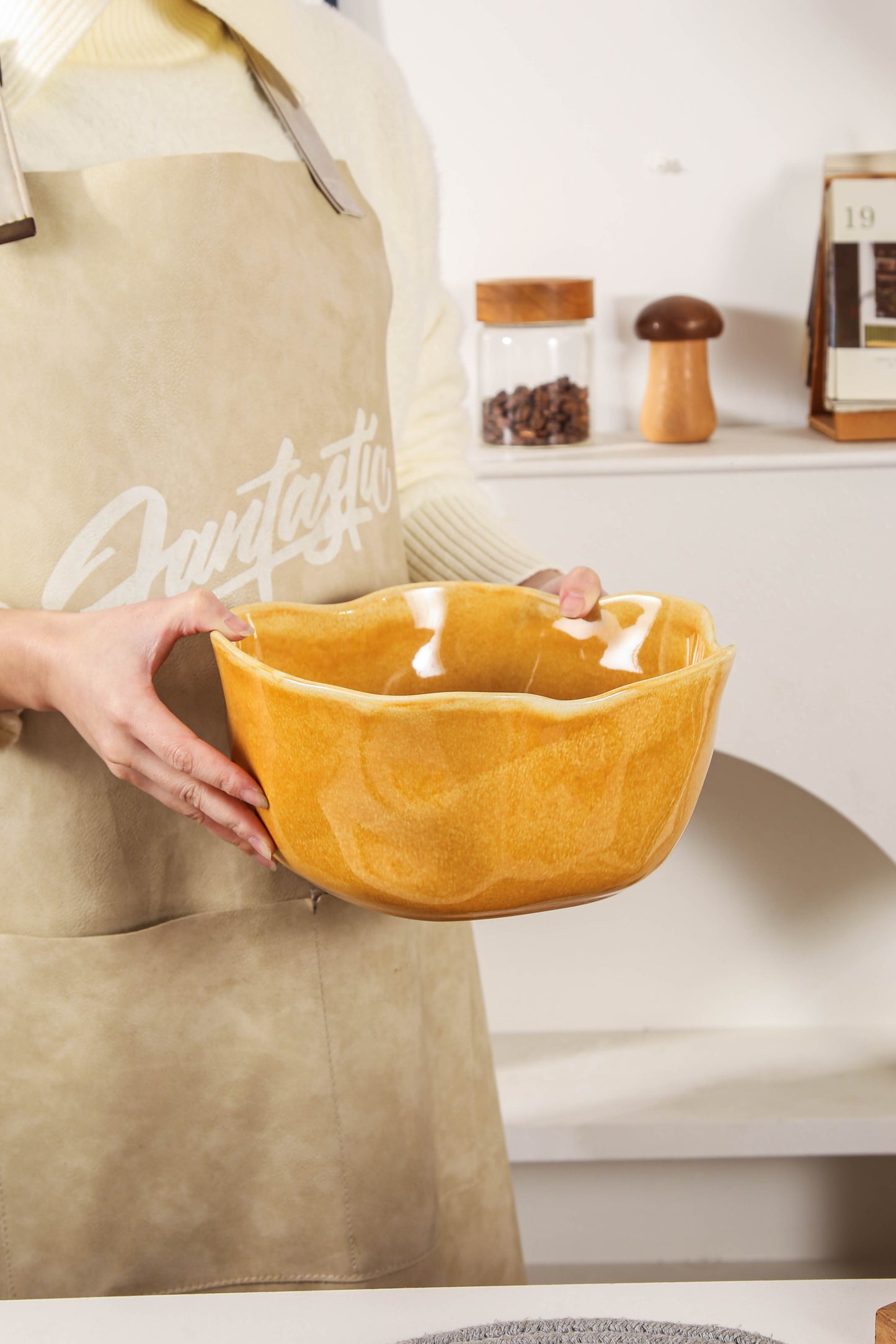 Golden Amber Organic Deep Bowl Set