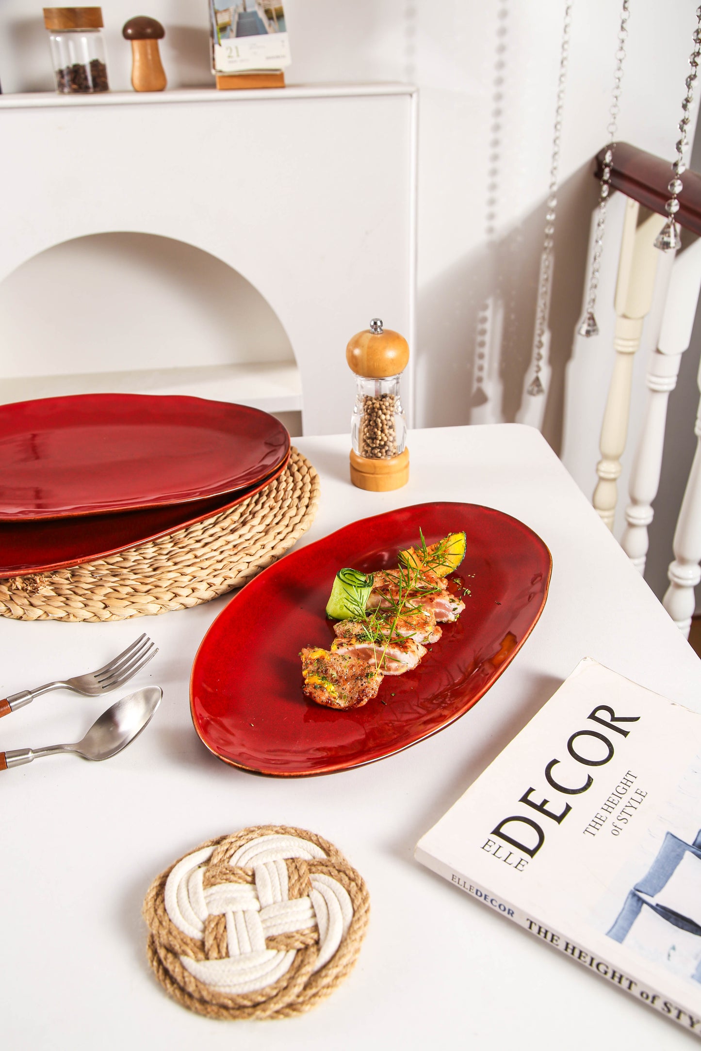 Garnet Rouge Organic Serving Platter Set