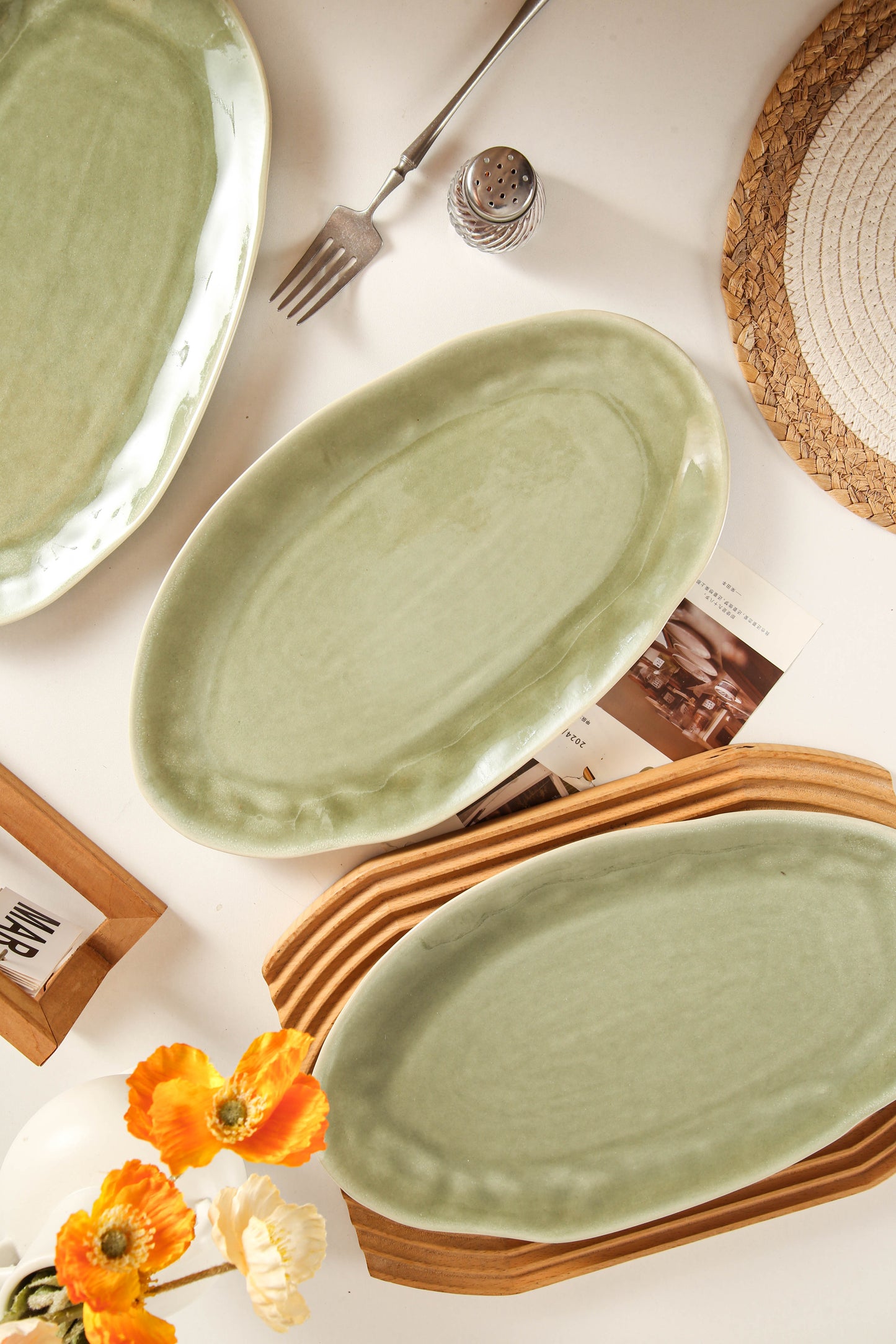 Royal Olive Organic Serving Platter Set