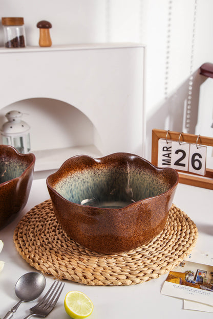 Espresso Stone Organic Deep Bowl Set