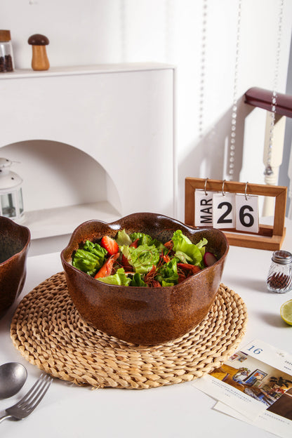Espresso Stone Organic Deep Bowl Set