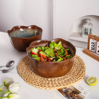 Espresso Stone Organic Deep Bowl Set