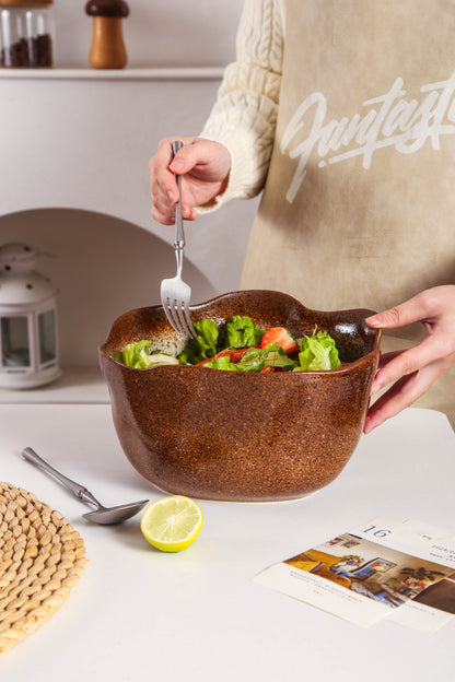 Espresso Stone Organic Deep Bowl Set