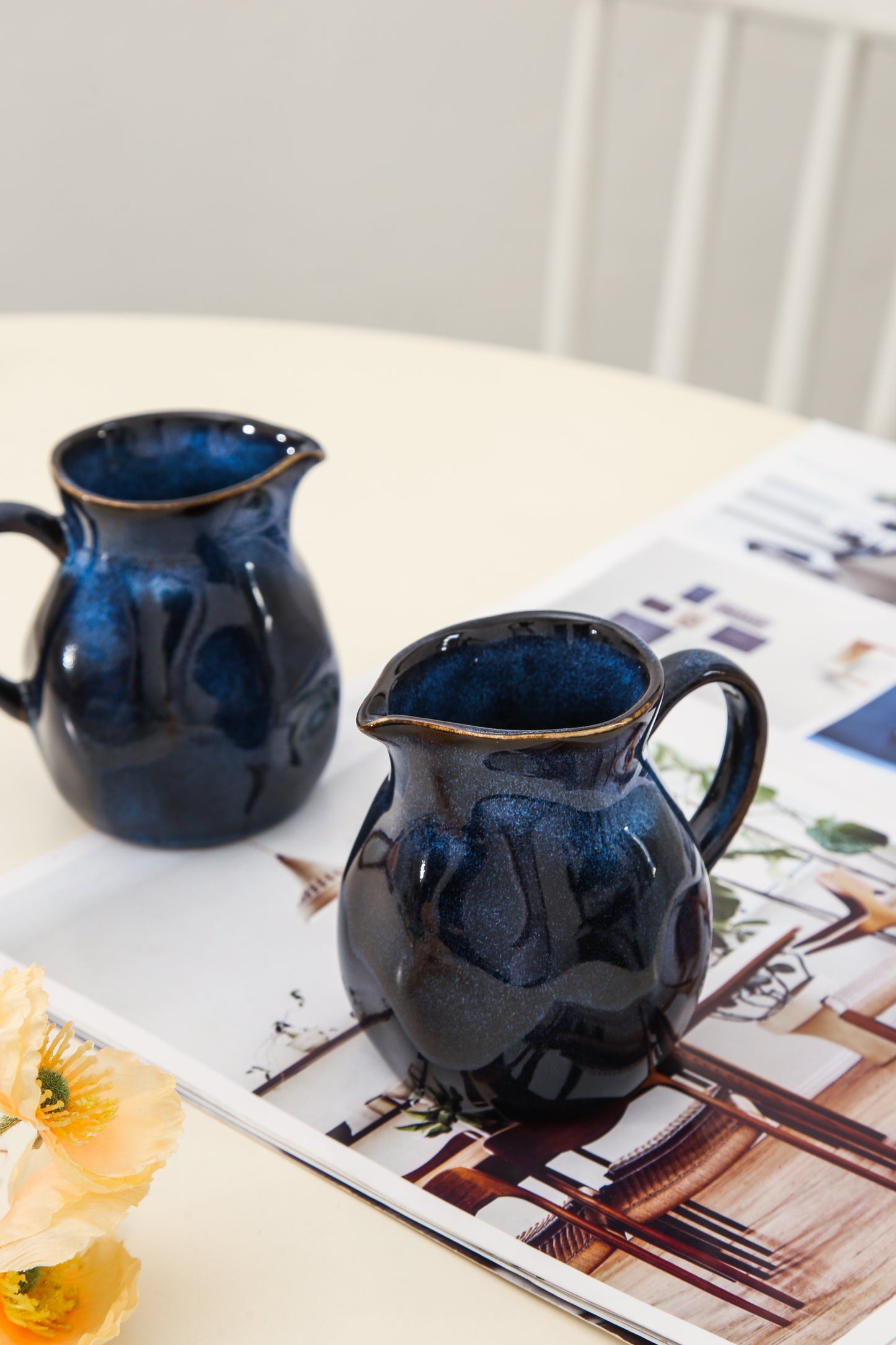 2-Piece Milk Pitcher Set-Ocean Blue