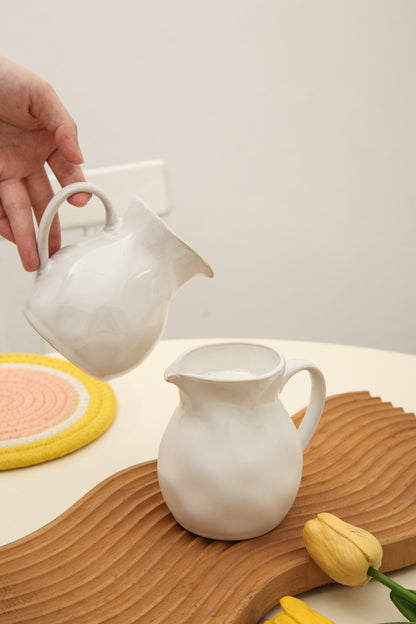 2-Piece Milk Pitcher Set-Pearl White