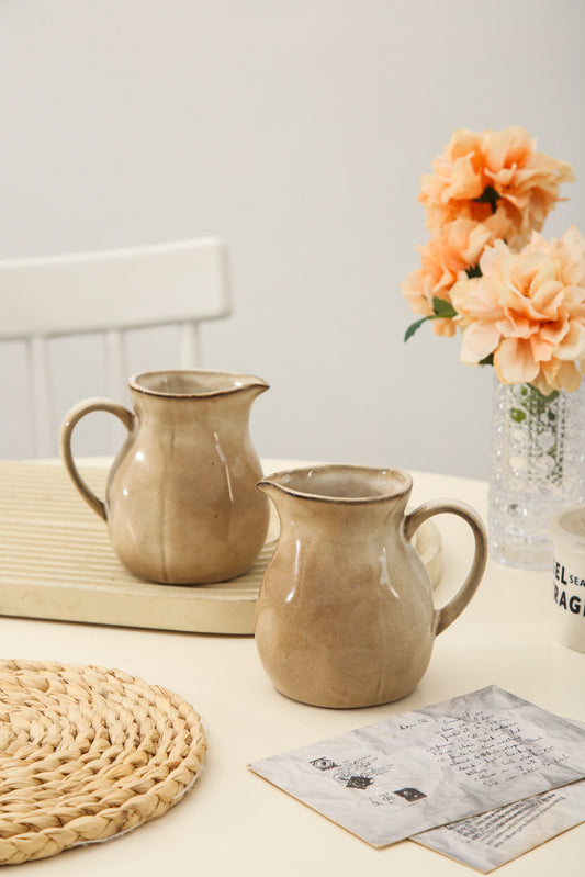 2-Piece Milk Pitcher Set-Crema