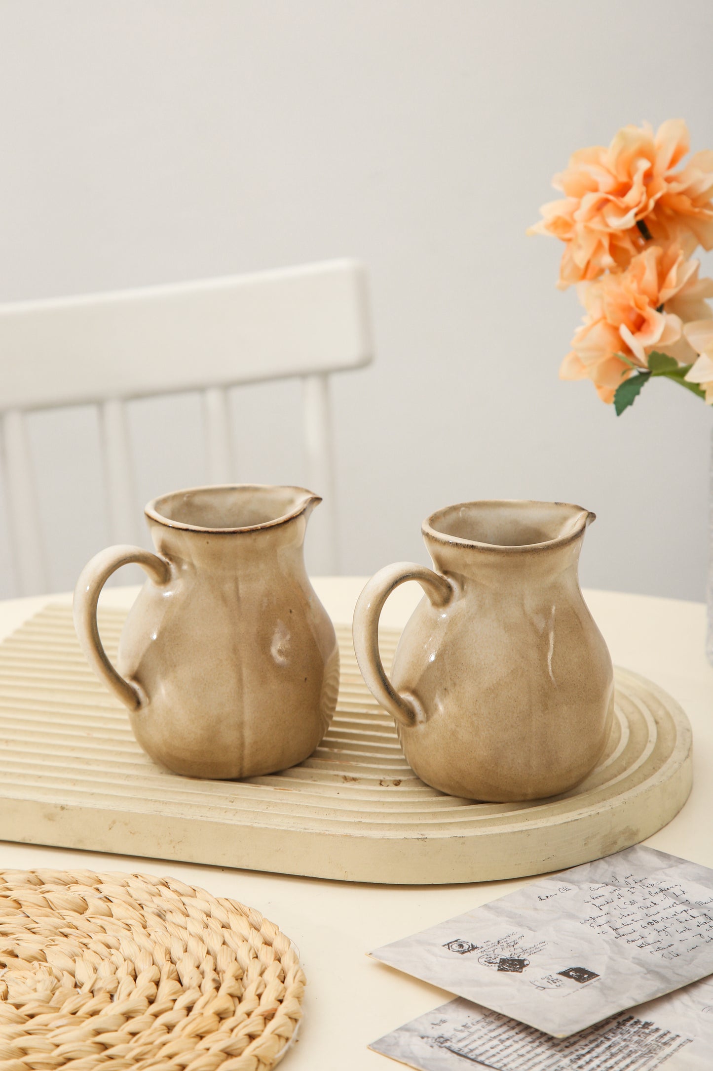 2-Piece Milk Pitcher Set-Crema
