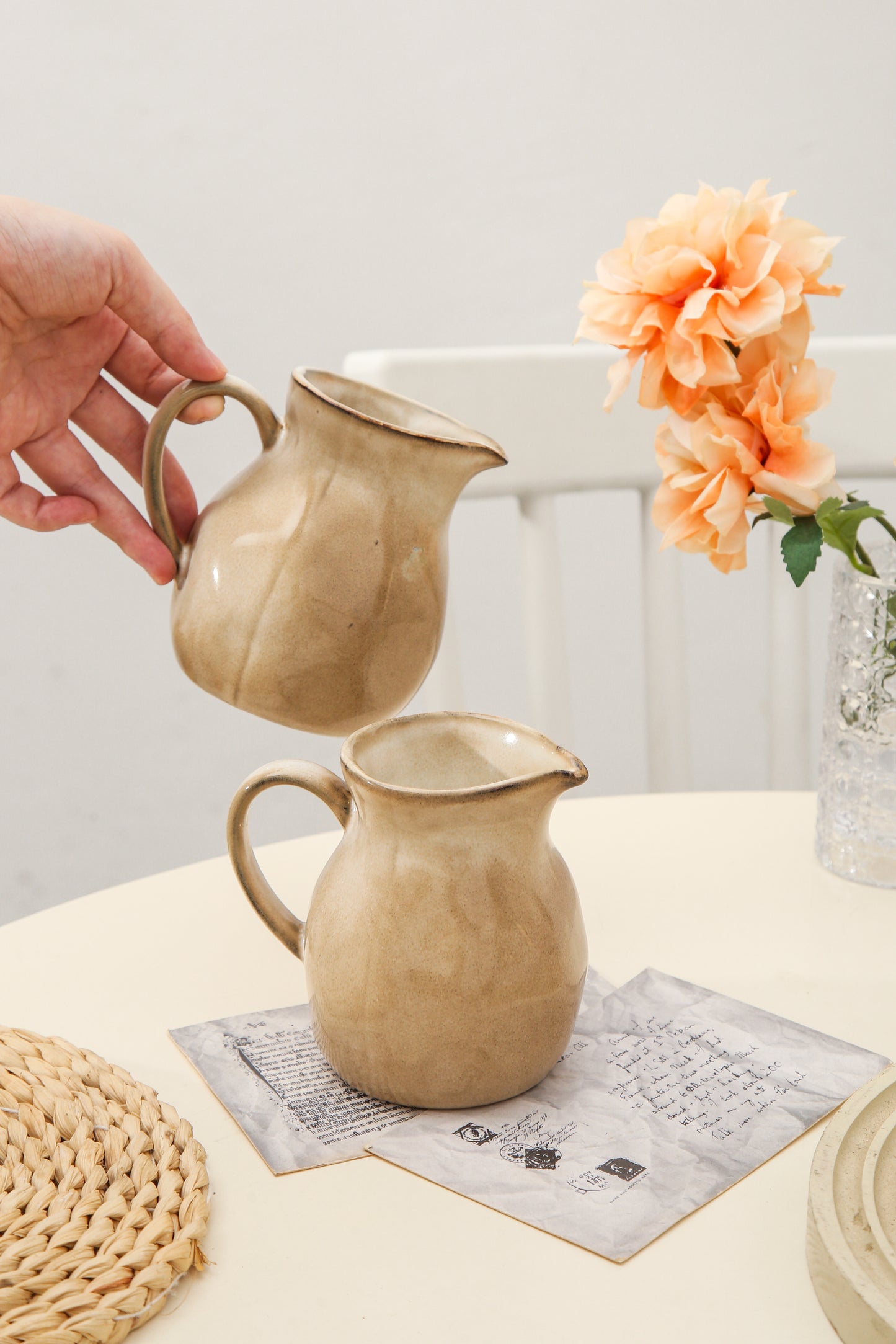 2-Piece Milk Pitcher Set-Crema