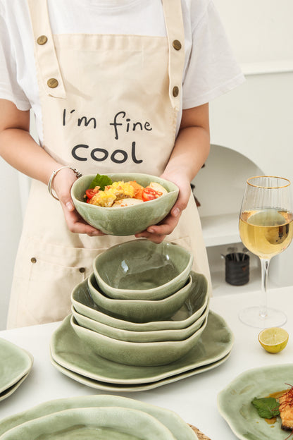 16 Piece Set Dinnerware Set-Royal Olive