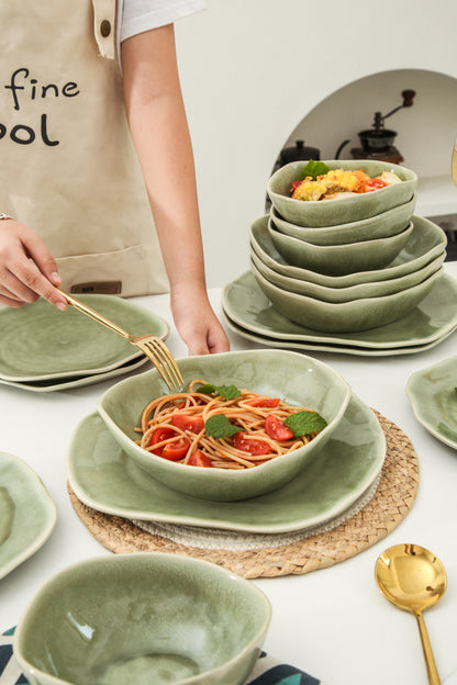 16 Piece Set Dinnerware Set-Royal Olive