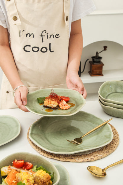 16 Piece Set Dinnerware Set-Royal Olive