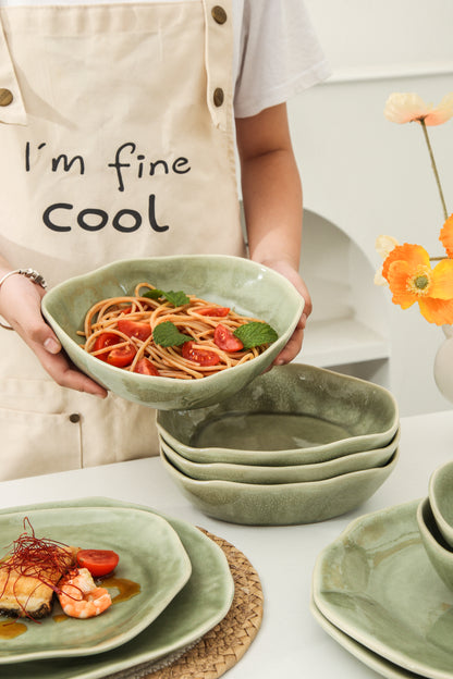 16 Piece Set Dinnerware Set-Royal Olive