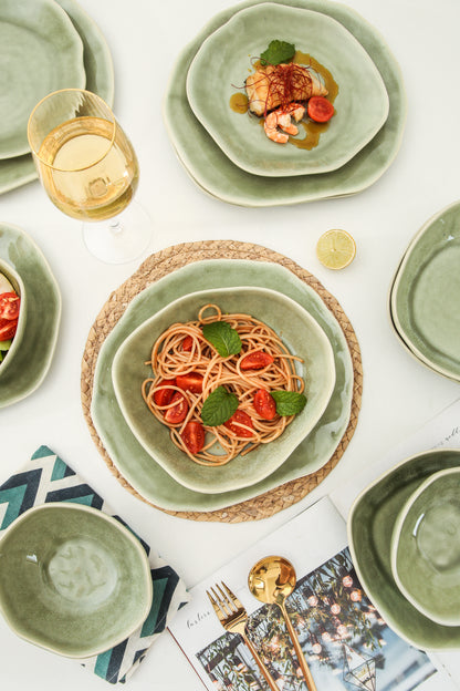 16 Piece Set Dinnerware Set-Royal Olive