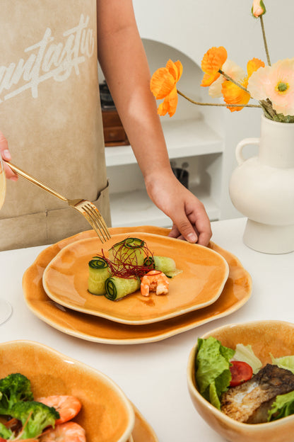 16-Piece Dinnerware Set – Golden Amber