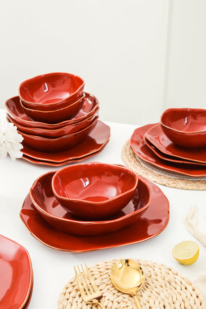 16-Piece Dinnerware Set – Garnet Rouge