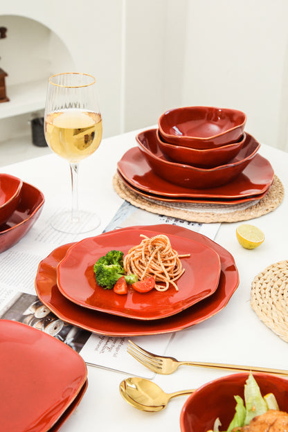 16-Piece Dinnerware Set – Garnet Rouge