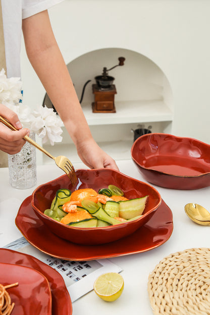 16-Piece Dinnerware Set – Garnet Rouge