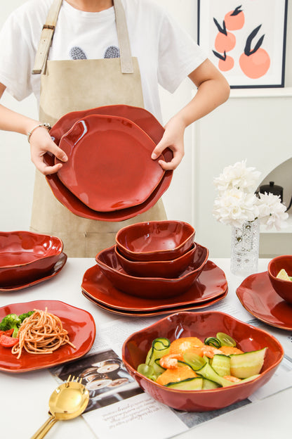 16-Piece Dinnerware Set – Garnet Rouge