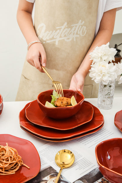 16-Piece Dinnerware Set – Garnet Rouge