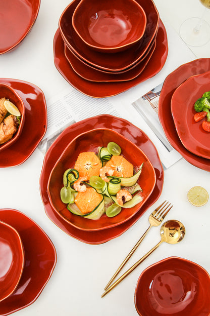 16-Piece Dinnerware Set – Garnet Rouge