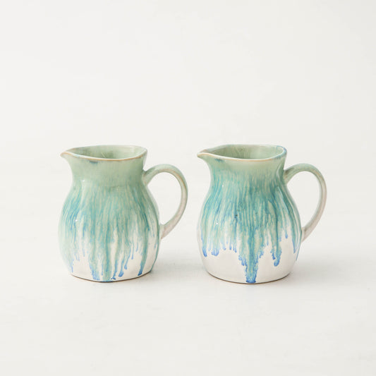 2-Piece Milk Pitcher Set-Aqua Blue