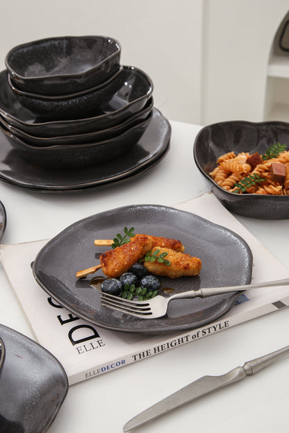 16-Piece Dinnerware Set – Slate Noir