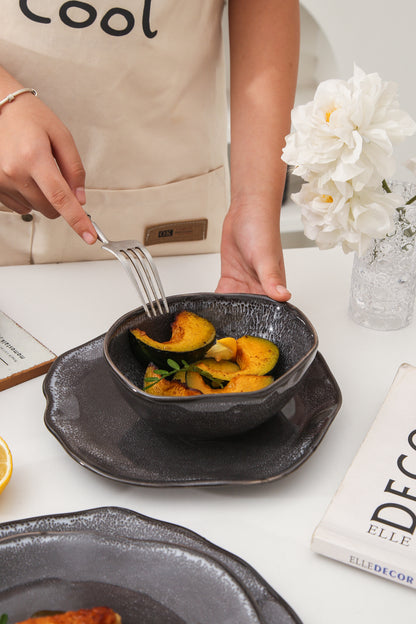 16-Piece Dinnerware Set – Slate Noir