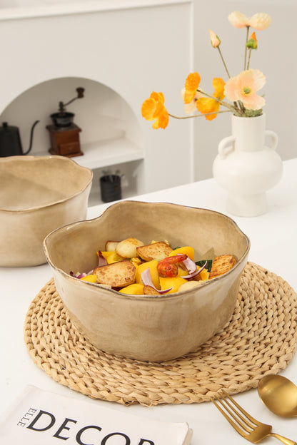 2 pcs Organic Deep Bowl-Crema