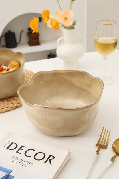 2 pcs Organic Deep Bowl-Crema