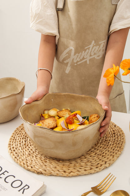 2 pcs Organic Deep Bowl-Crema