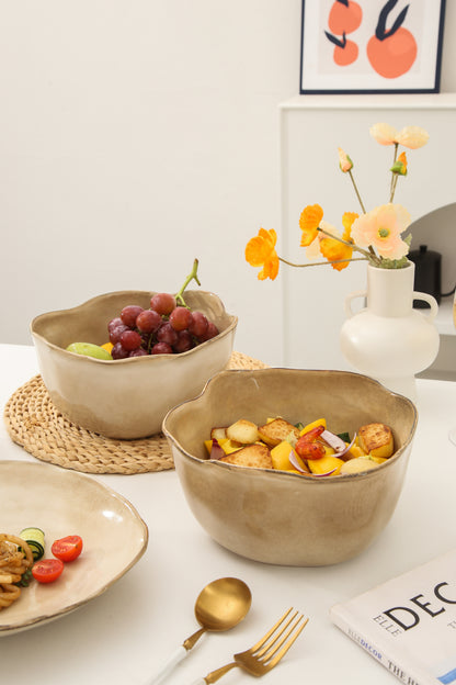 2 pcs Organic Deep Bowl-Crema