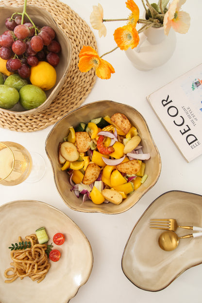 2 pcs Organic Deep Bowl-Crema