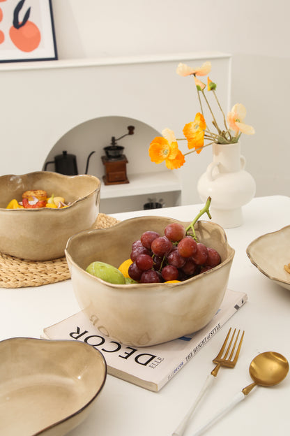 2 pcs Organic Deep Bowl-Crema