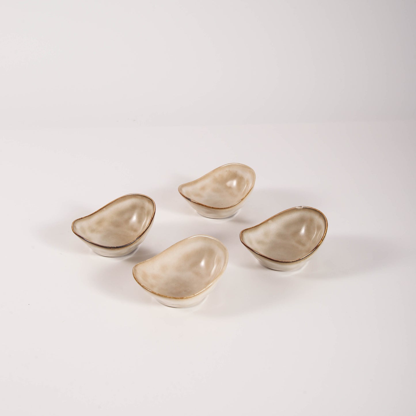 4-Piece Dipping Dish Set-Crema