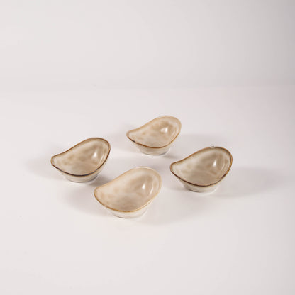 4-Piece Dipping Dish Set-Crema