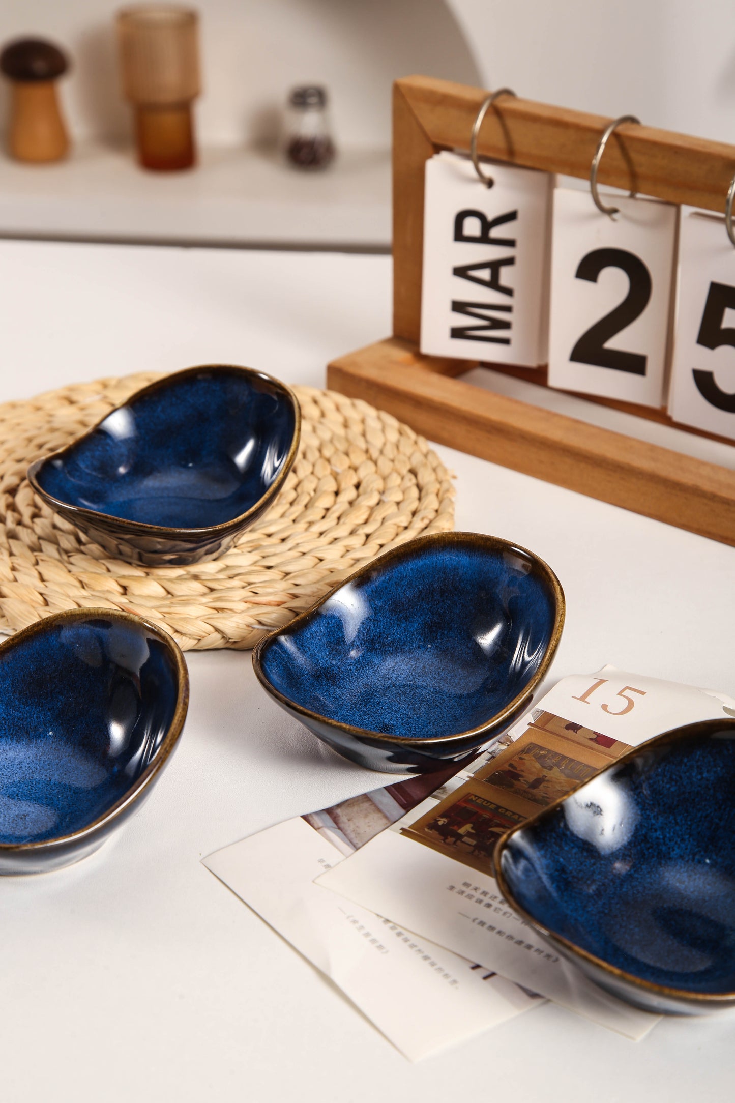 4-Piece Dipping Dish Set-Ocean Blue