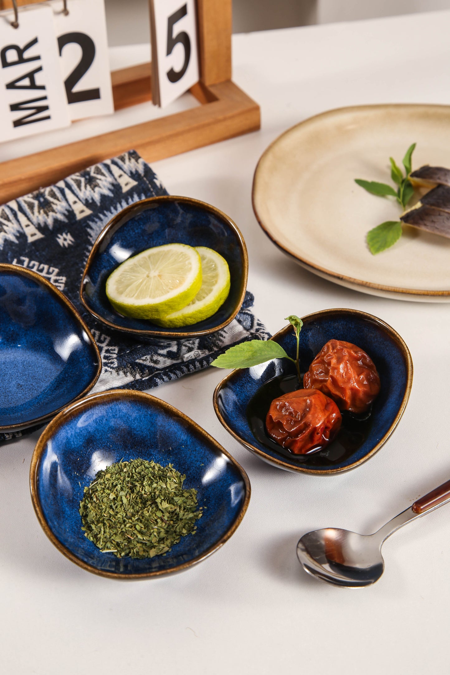 4-Piece Dipping Dish Set-Ocean Blue