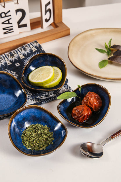 4-Piece Dipping Dish Set-Ocean Blue