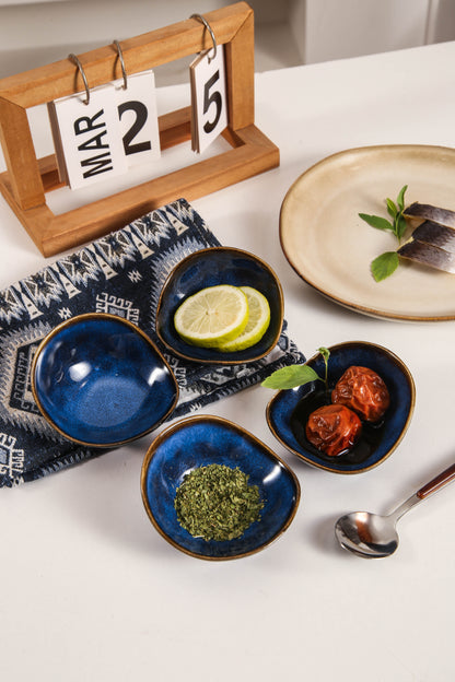 4-Piece Dipping Dish Set-Ocean Blue