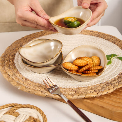 4-Piece Dipping Dish Set-Crema