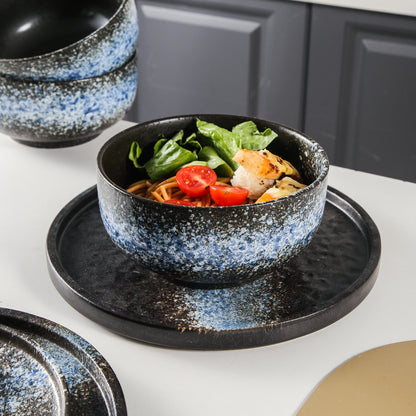 Iroha 16-Piece Blue Stoneware Set