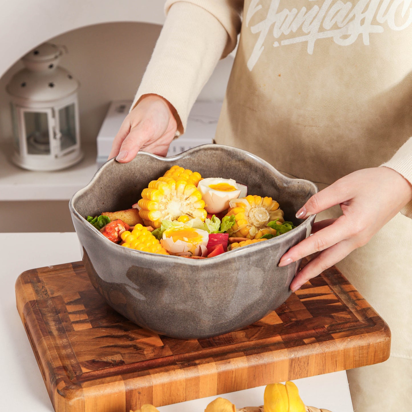 Royal Graphite Organic Deep Bowl Set