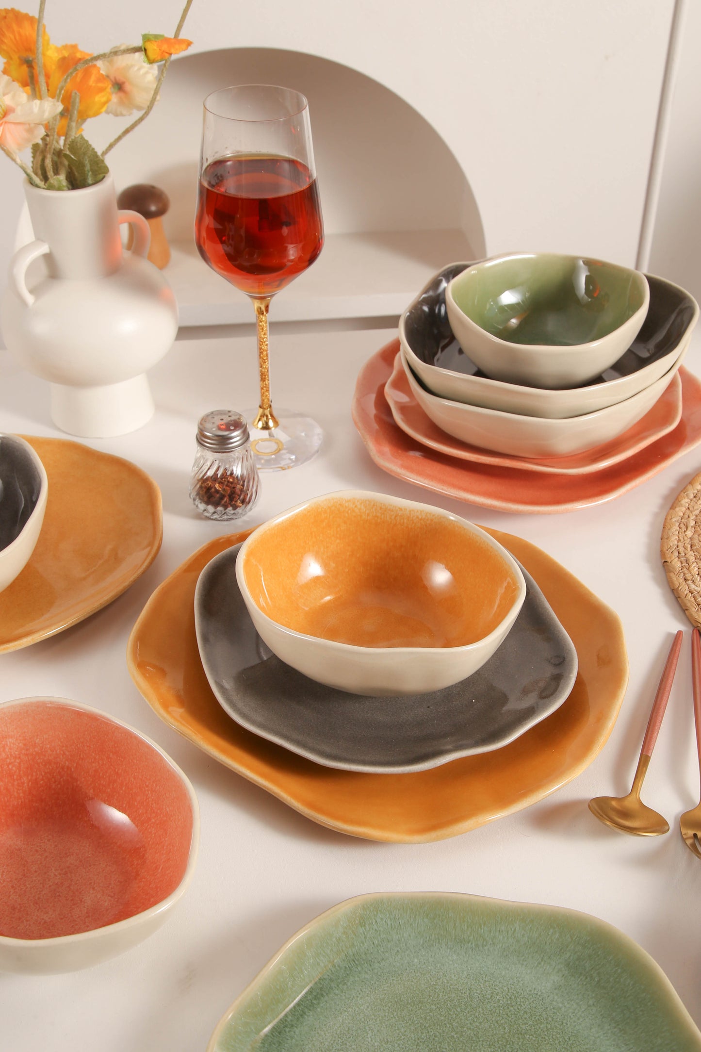 16 Piece Set Dinnerware Set-Sunstone