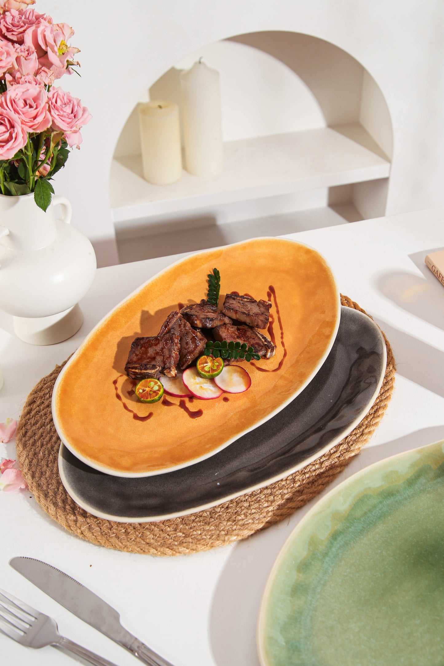 Sunstone Organic Serving Platter Set