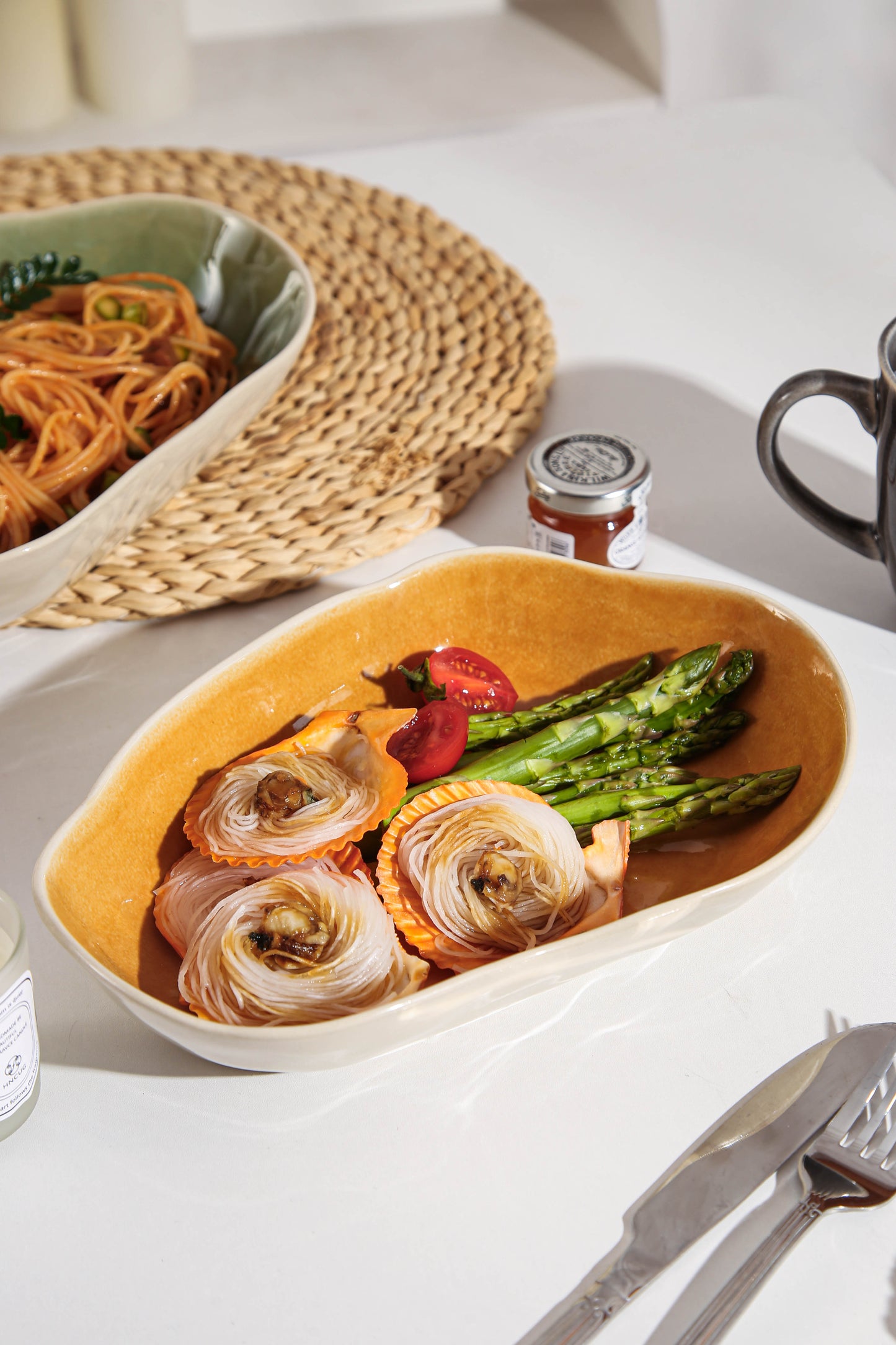 Sunstone Organic Oval Plate Set